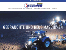 Tablet Screenshot of keplinger-landmaschinen.at